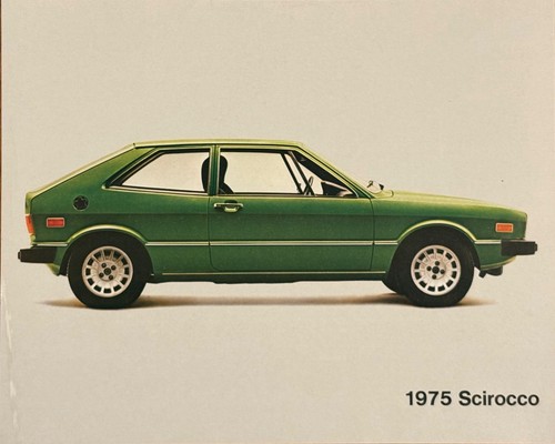 1975 Scirocco Volkswagen VW Technical Specifications Product Information Specs