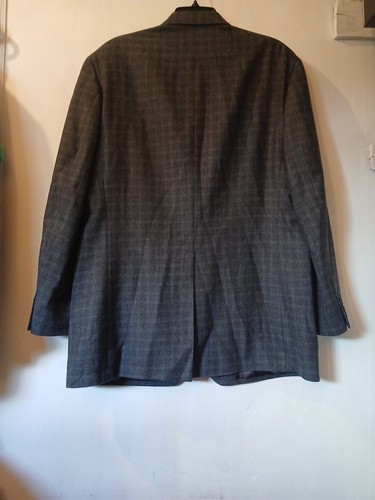 Ralph Ralph Lauren Blazer Jacket Black Squares 100% Wool Men's Size 44L - Picture 10 of 11