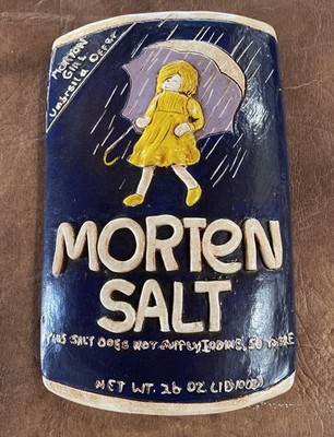Vintage 1975 Morten Salt Plaster Wall Hanger Rare Collector Great Condition