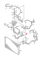 Genuine AUDI VW SKODA Coolant Hose With Quick Release Coupling 5Q0122101GS