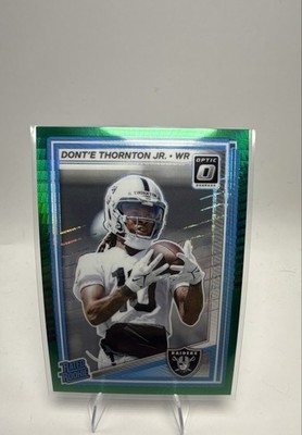 2025 Panini Donruss Optic - Rated Rookie Dont'e Thornton Jr. #279 Green Hyper...