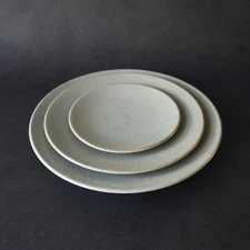 Morning Mist – Mino ware 3-Piece Plate Set