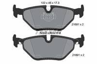Textar Bremsbelagsatz, Scheibenbremse 2169103 FüR Alpina BMW