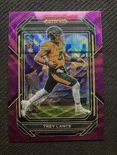 Trey Lance 2023 Panini Prizm Draft Picks Purple Wave #97