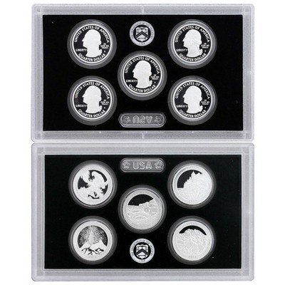 2012 S Proof Parks Quarter Set ATB 90% Silver No Box or COA 5 Coins US Mint