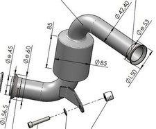 Decatalysator [Leovince] KTM Duke 125 (2017-2020) - 8086