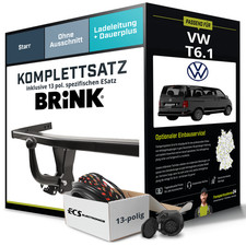 Für VW T6.1 Kasten,Bus Anhängerkupplung starr +eSatz 13pol 10.2019-jetzt NEU