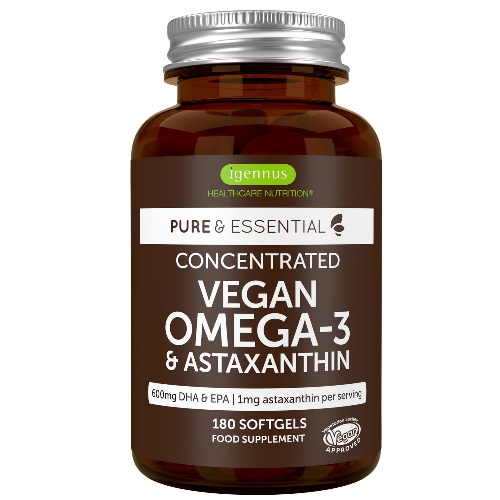 Omega 3 Vegan 1344mg + Astaxantina | Recupero Muscolare e Cuore