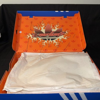 adidas Hellstar Superstar Men s Orange Graphic Low Top Lace-Up Sneakers New Box