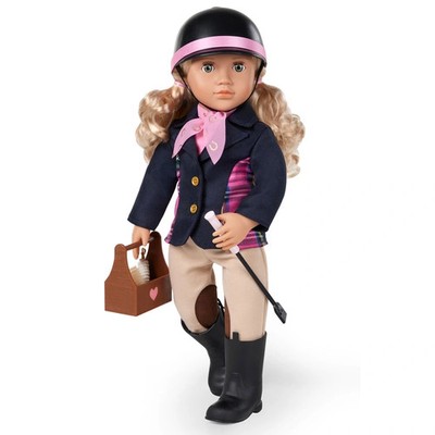 Our Generation Abby Deluxe Reitpuppe mit Pferd und Zubehör 46 cm