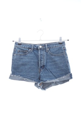 H&M Jeansshorts Damen Kurze Hose Gr. DE 36 blau Casual-Look