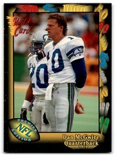 1991 Wild Card Dan McGwire Rookie Seattle Seahawks #34. rookie card picture