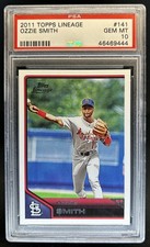 2011 Topps Lineage Ozzie Smith #141 Cardinals PSA 10 GEM MINT