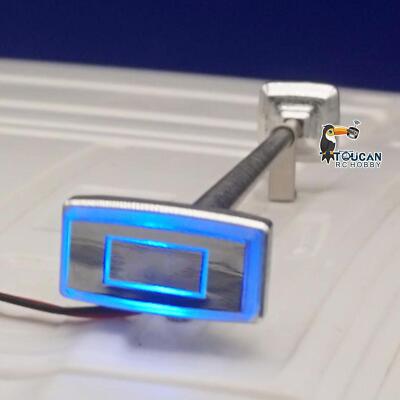 Cornes Métalliques LED Bleues Pour RC – échelle 1/14, Camion Tombereau Tracteur, Pièces Tuning