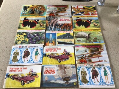 Tea Card Booklets x 15 1970 s @nd 1980 s