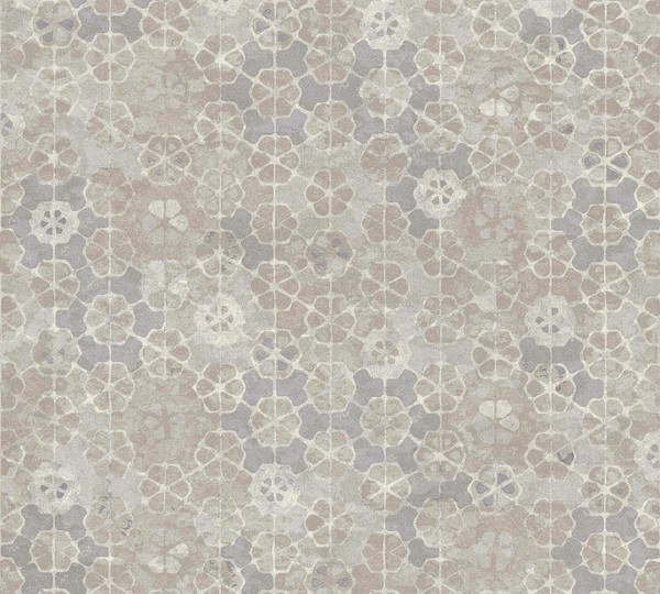 New Walls Vliestapete Vintage Fliesen Grau Weiß Silber 37391-2 (3,37€/1Qm)-image