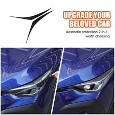 Glossy Pinao Black Headlight Eyebrow Trim Sticker Für Subaru Crosstrek GU 22-24