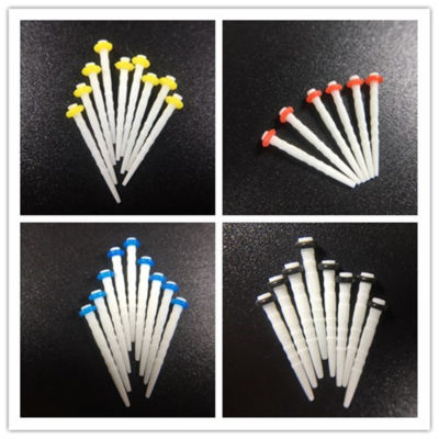 100Pcs Dental Glass Screw Thread Fiber Post 1.2 1.4 1.6 1.8 Build Up Gass Post