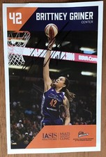 Brittney Griner Signed 5.5 X 8.5 Team Issued Photo WNBA Phoenix Mercury
