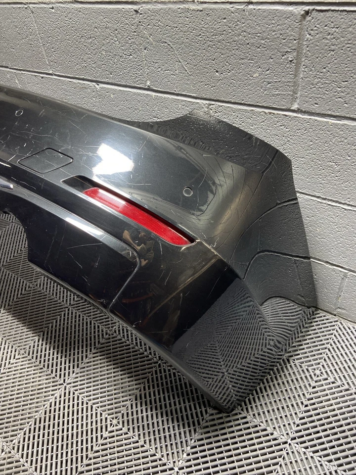 2012-2015 BMW 335i F30 Rear Bumper Cover Black Sapphire Trim OEM *NOTE Foto 3 de 4