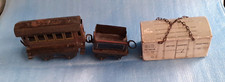 Old model railway carriages .