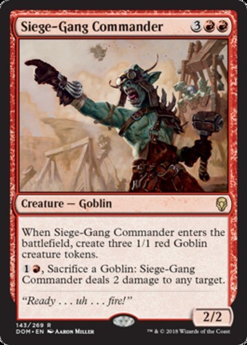Siege-Gang Commander NM, English MTG Dominaria - Picture 1 of 1