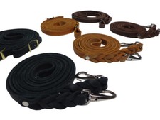 Zügel aus superweichen Fettleder, supersoft, Lederzügel, Langzügel, Bodenarbeit