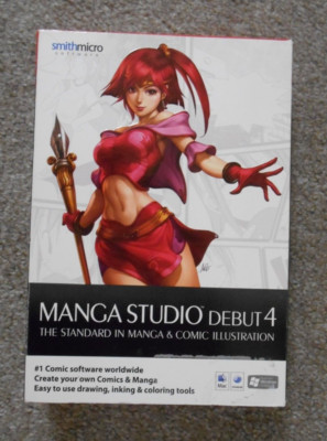 Manga Studio Debut 4 PC & Mac Anime Comic Graphic Novel Cartoon Creator 2008