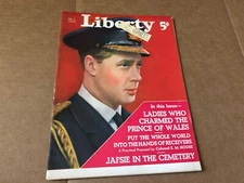 FEB 1 1936 LIBERTY vintage magazine  - PAINTED COVER - PRINCE OF WALES