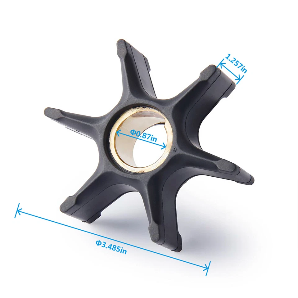 Impulsor de bomba de agua 395864 para Johnson Evinrude 90 100 115 130 135 150 170 175 HP Foto 2 de 4