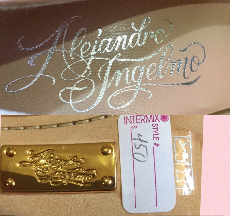 Zapatos de tacón alto Alejandro Ingelmo Intermix Nude Camel Tan Plataforma Talla 36 Foto 3 de 4