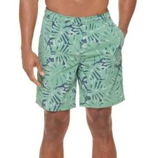Kirkland Signature Men's Swim Shorts, Size M, Color Green Flowers NWT