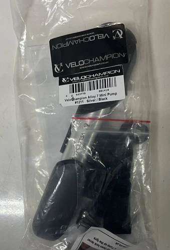 VeloChampion Alloy 7 Mini Fahrradpumpe silber schwarz Radsport Cycle MTB Metall chrom