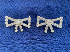 1 Pair Rhinestone Shoe Clips Classic Detachable Bow Accessories
