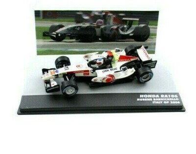 Miniature Altaya 1/43 - Honda RA106 Rubens Barrichello GP Italie 2006, F1 Diecast