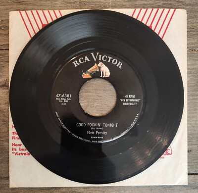Elvis Presley Good Rockin Tonight / I Don't Care RCA 47-6381 Orig 1955 1s NM