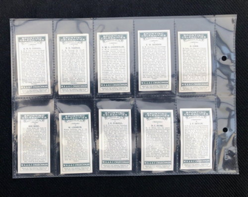 Original 1931 Churchman Sporting Celebrities Rare Full Set Of 50 Cards - Picture 3 of 11