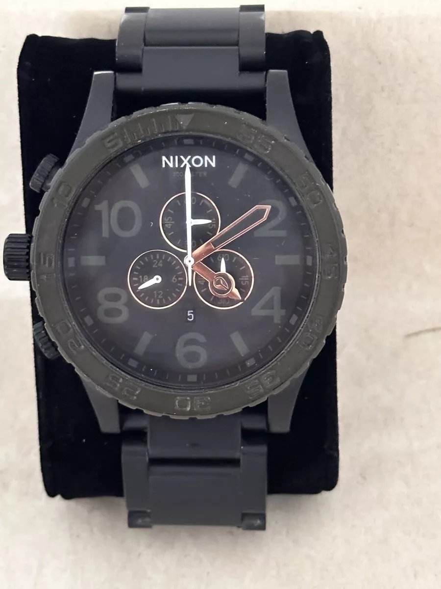 NIXON 51-30 Chrono Black Rose Gold Wrist watch A083‑1530‑00 040523 3