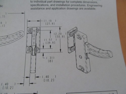 TriMark Screen Door Latch Strike Plate Right Hand Sturdy Metal RV Motorhome - Picture 4 of 6