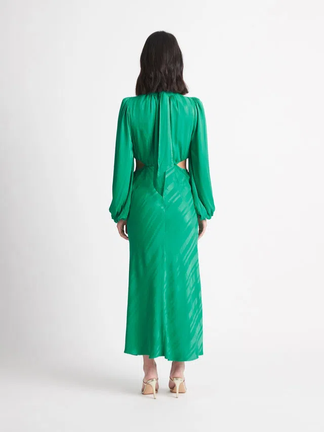 Sheike Brazen Side Cut outs Maxi Dress in Emerald Green, Size: 8 | eBay  Australia