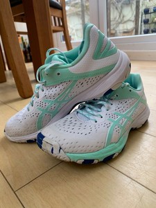 asics gel professional ff 2 white netball trainers