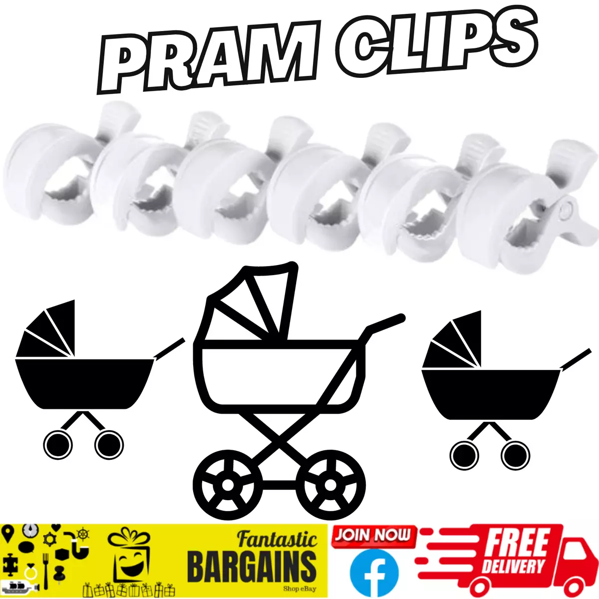 Pram clips hotsell