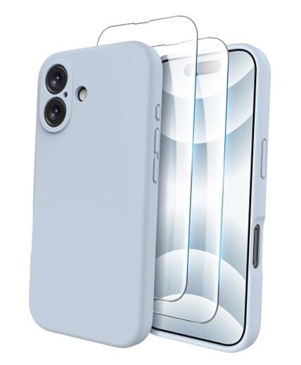 Compatible with iPhone 16 Case, Compatible with MagSafe, Shockproof Baby Blue