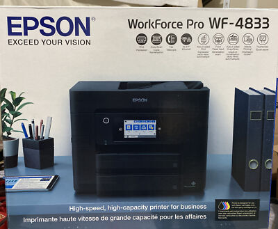 Epson WorkForce PRO Wf-4833 All-in-one Wireless Copier fax Scan Inkjet Printer