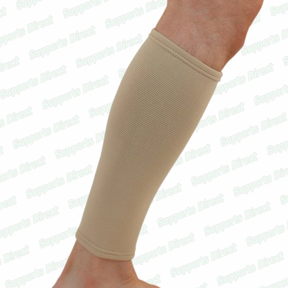 Elastic Compression Calf Support Sleeve Muscle Brace Shin Splints Cramp Injury - Image 2 of 4