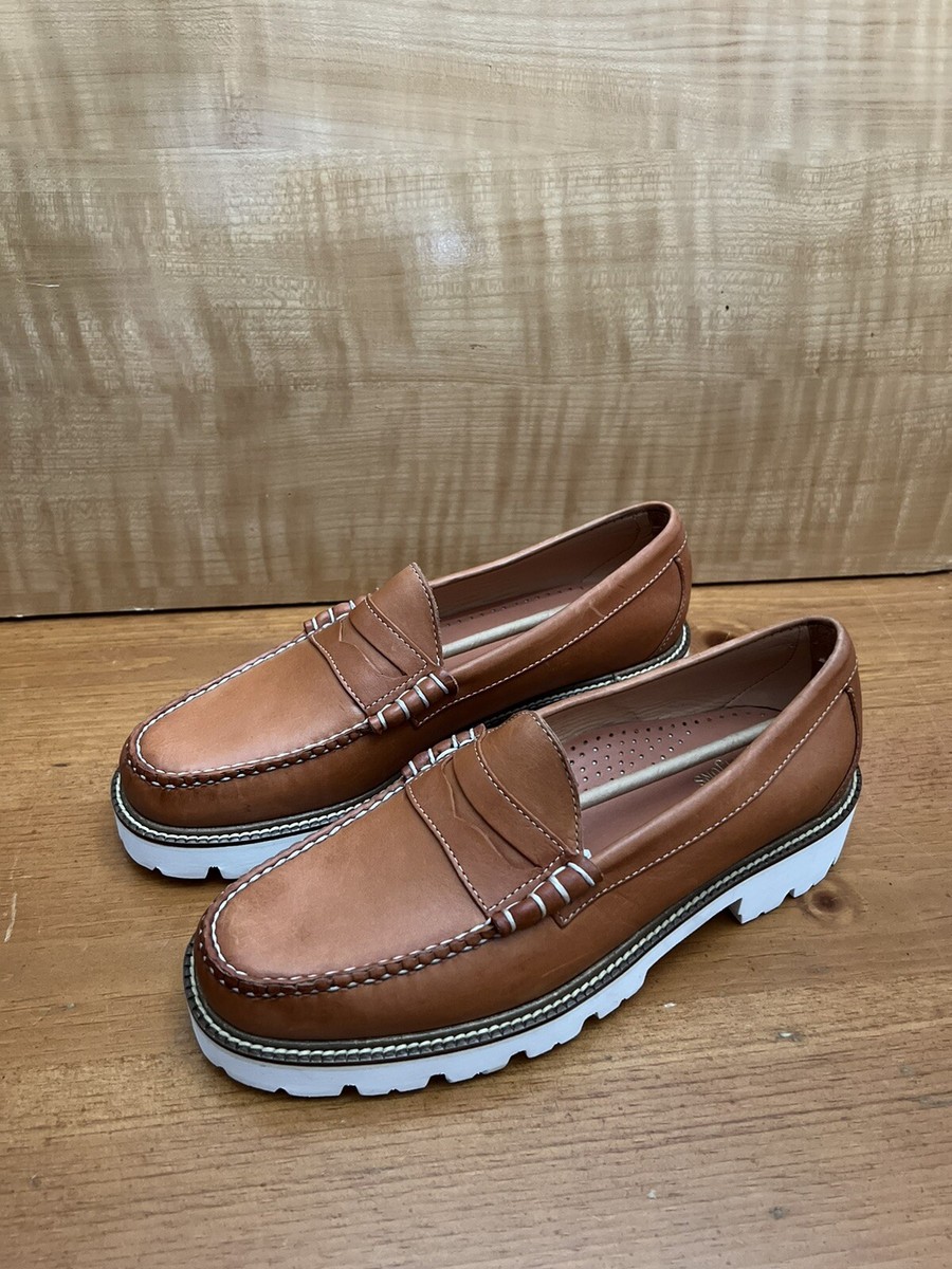 GH BASS 9 US - MENS LARSON TAN LUG WEEJUNS LOAFER | eBay display picture 3