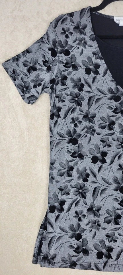 Camisa Impressions of California Mujer Top Botón Floral De Colección Talla Grande L Foto 3 de 4