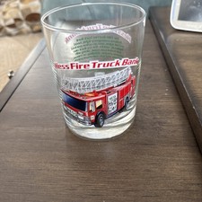 1996 Hess Fire Truck Glass - Mint From Hess Factory Carton