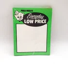 RARE Vintage PIGGLY WIGGLY Everyday Low Price Tag Sale Signs SEALED NEON GREEN