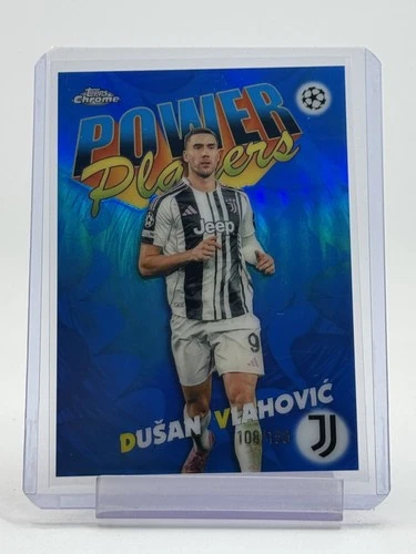 DUSAN VLAHOVIC 2025-26 TOPPS CHROME UCL POWER PLAYERS BLUE /150 Q5332